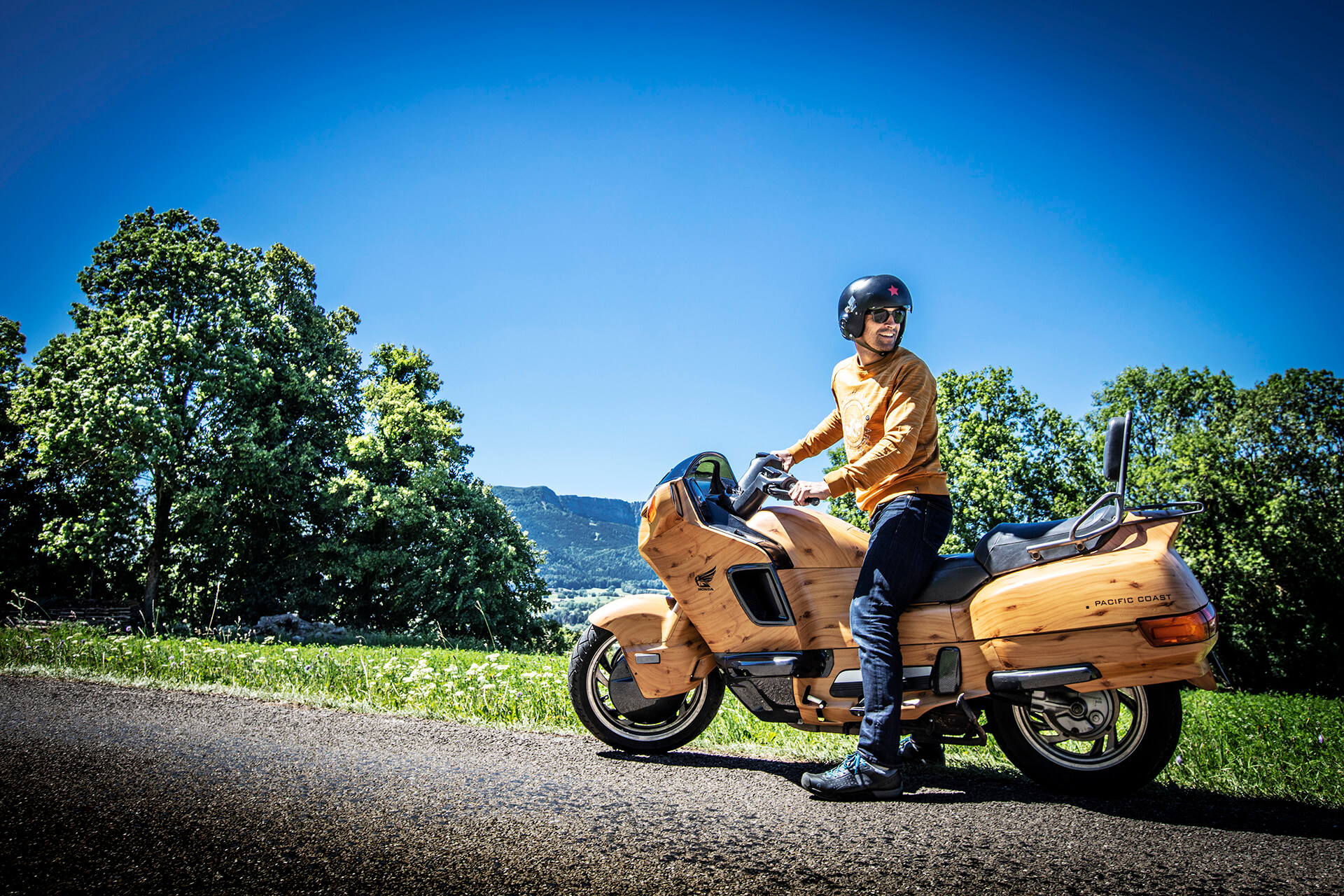 Moto Honda full wood